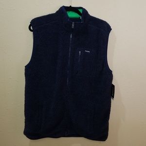 Navy fleece CHAPS sport vest